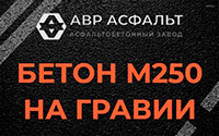 Бетон М250 на гравии в Щелкове
